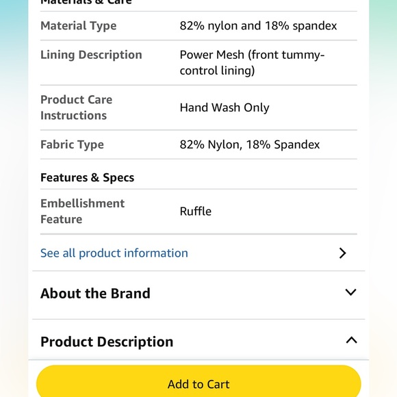 Green Ruffled One-Shoulder swimsuit - Picture 8 of 8